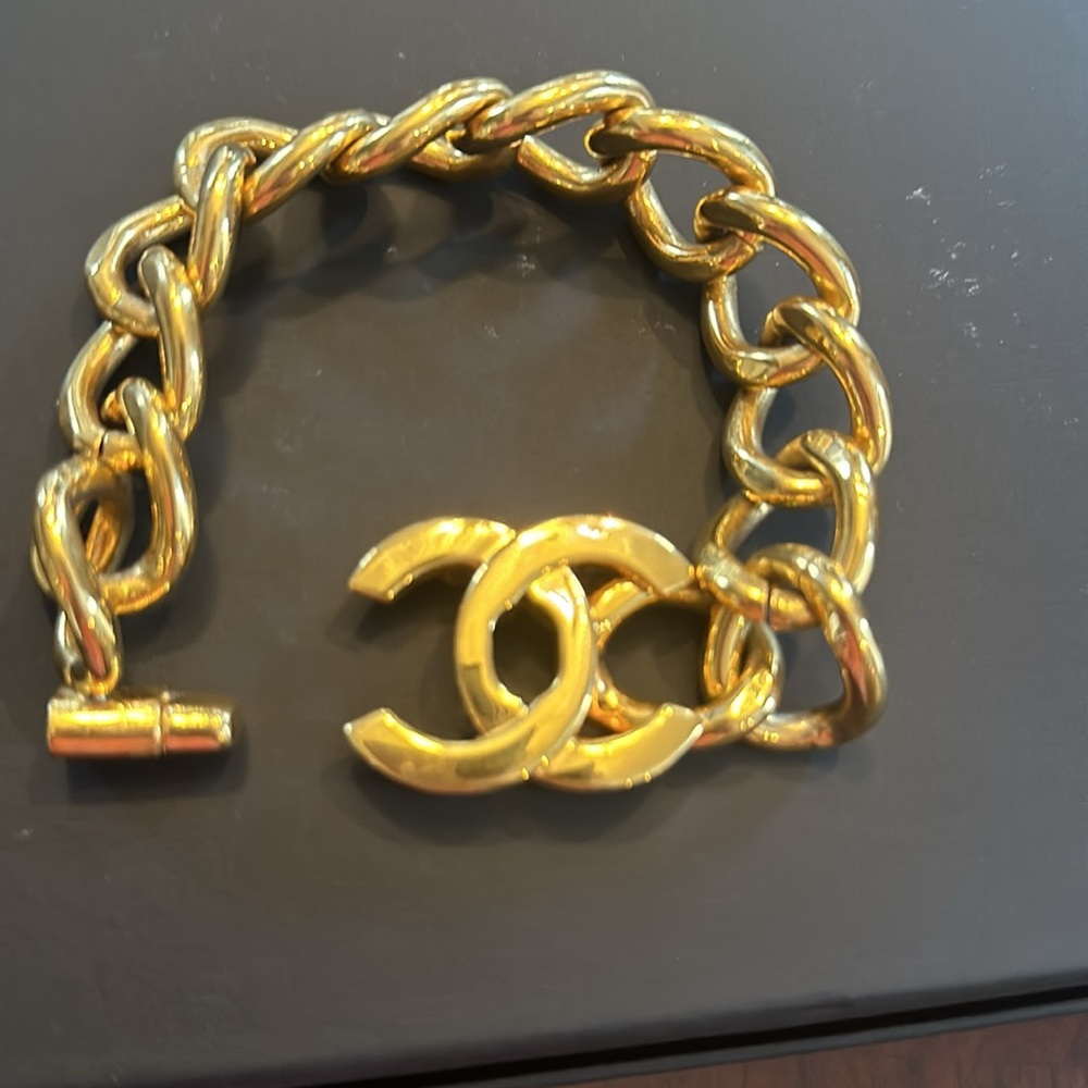 Vintage Chanel turn lock bracelet
